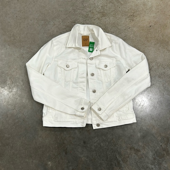 White gap jean jacket - Picture 1 of 3